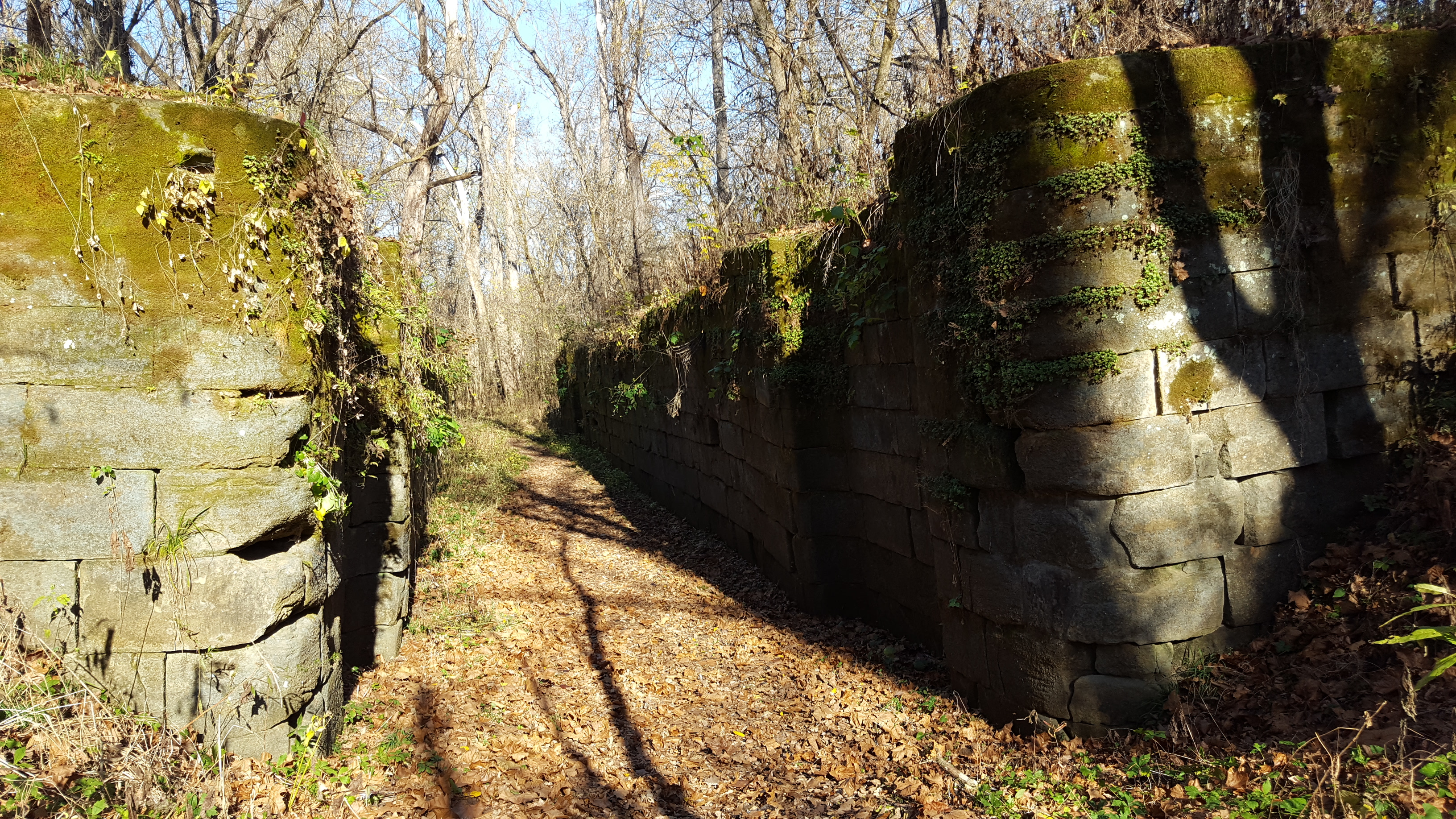 Ohio and Erie Canal lock ruins