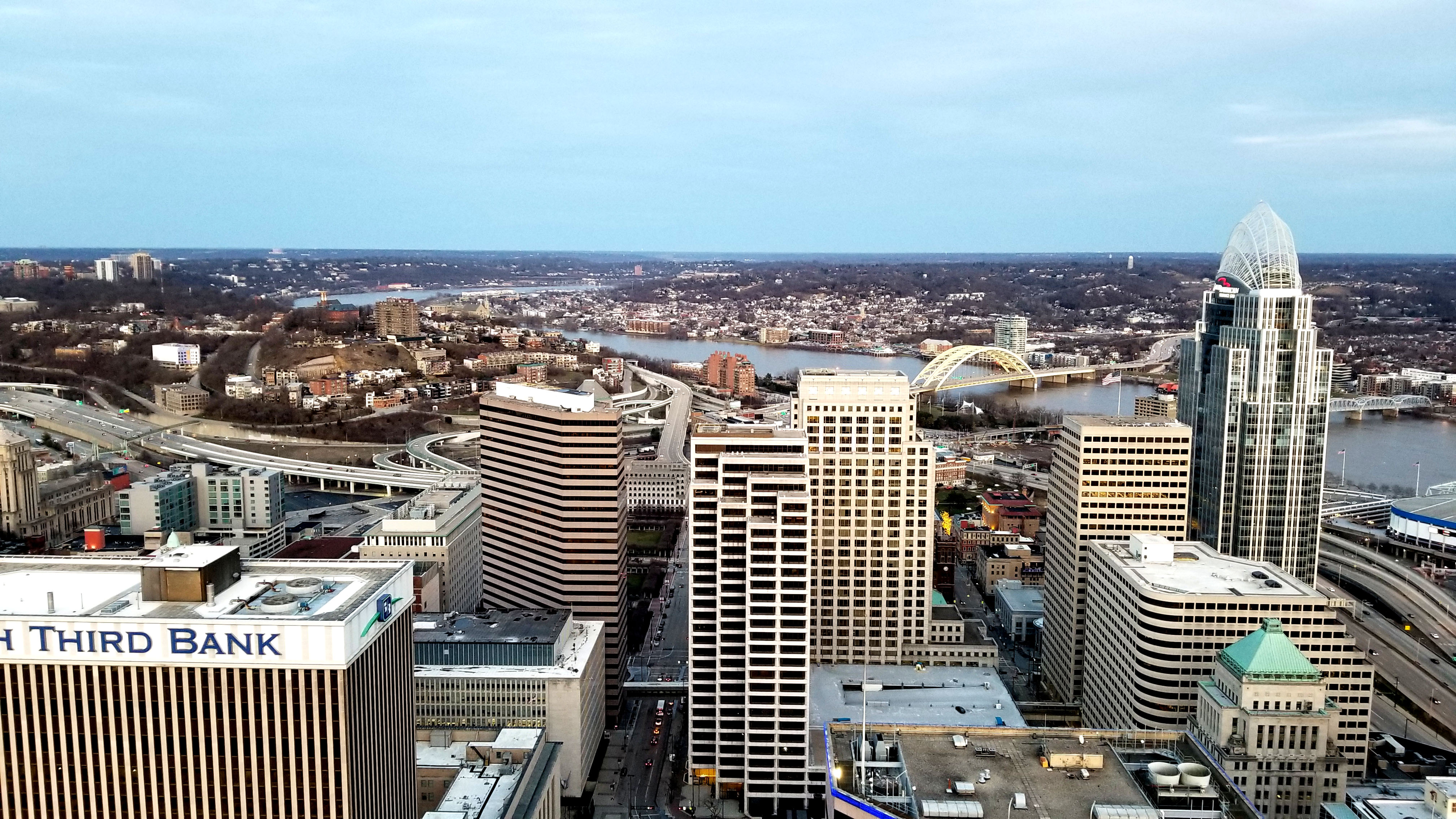 Downtown Cincinnati from the Carew Tower Observation Deck